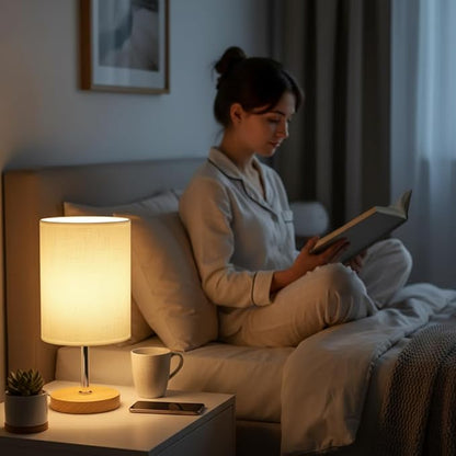 🖤 Modern Minimalist Bedside Lamp – Sleek Design for Bedroom & Office 💡🌙