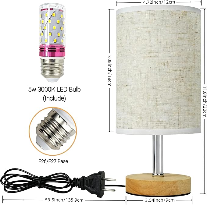 🖤 Modern Minimalist Bedside Lamp – Sleek Design for Bedroom & Office 💡🌙